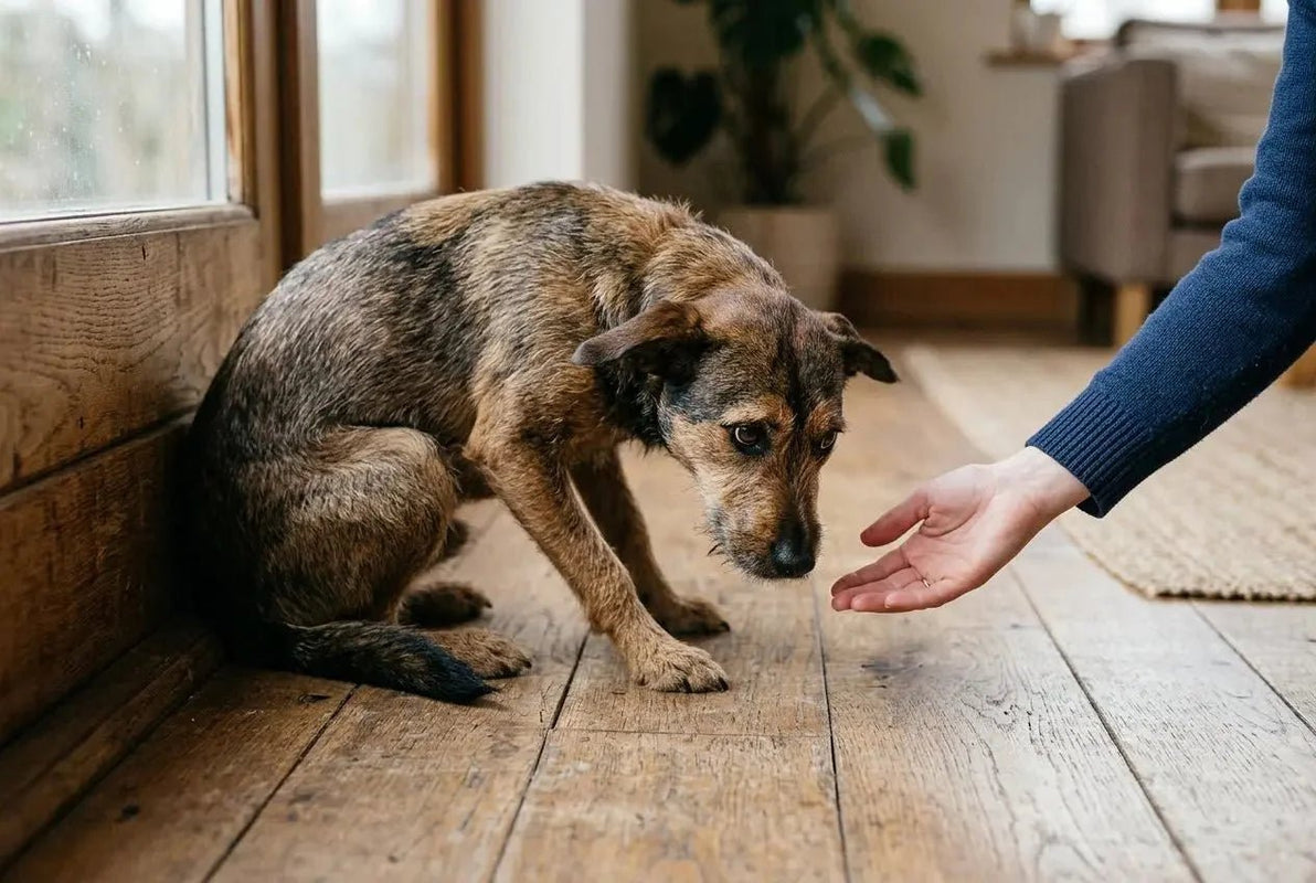 Chien peureux : aider un adulte avec un manque de socialisation - La classe des quatre pattes