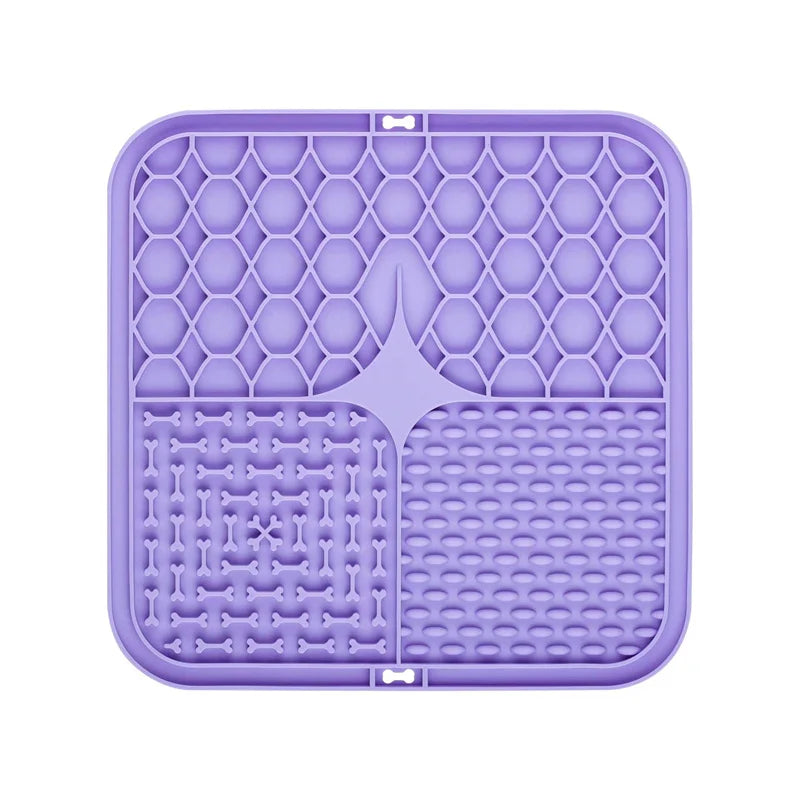 Pet Lick Silicone Mat Pet Slow Food Plate Dog Bathing Distraction Silicone Dog Sucker Food Training Dog Feeder Supplies for Dogs