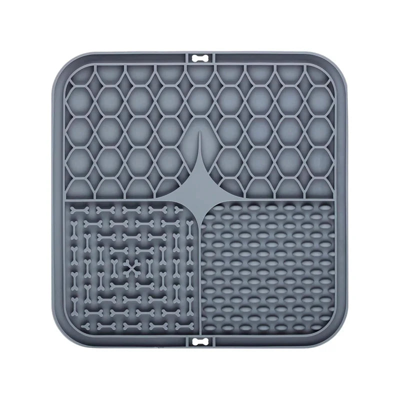 Pet Lick Silicone Mat Pet Slow Food Plate Dog Bathing Distraction Silicone Dog Sucker Food Training Dog Feeder Supplies for Dogs