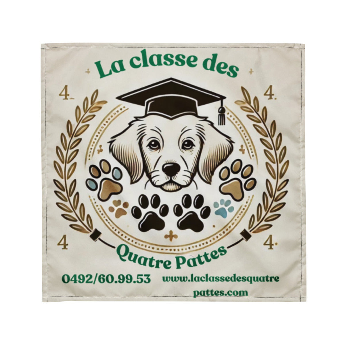 🐶 Bandana Personnalisable pour Chien – Le petit détail qui fait toute la différence ! - M La classe des quatre pattes |