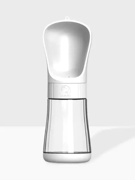 Bouteille d'Eau 2 - en - 1 : L'Indispensable des Aventuriers - Blanc 330ml La classe des quatre pattes | Accessoires de Balade
