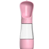 Bouteille d'Eau 2 - en - 1 : L'Indispensable des Aventuriers - Rose 490ml La classe des quatre pattes | Accessoires de Balade