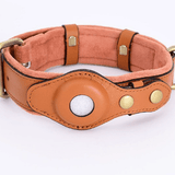 Collier GPS pour chien en cuir: sécurité et élégance - Brun La classe des quatre pattes |