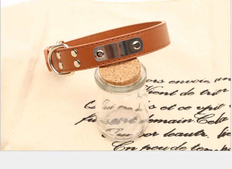 Collier réglable pour chien – Confort, style et solidité - Brun La classe des quatre pattes |