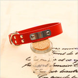 Collier réglable pour chien – Confort, style et solidité - Rouge La classe des quatre pattes |