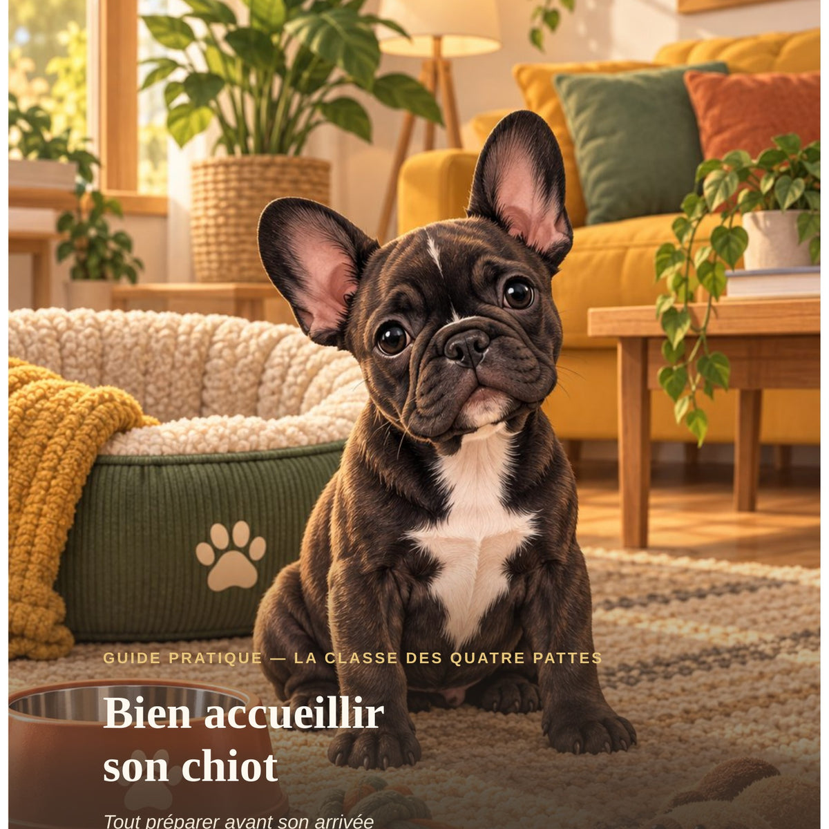 Ebook — Bien accueillir son chiot : tout préparer avant son arrivée