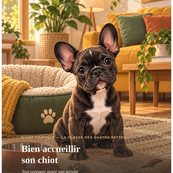 Ebook — Bien accueillir son chiot : tout préparer avant son arrivée - PDF numérique La classe des quatre pattes | Ebook