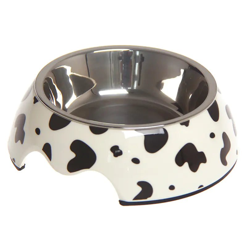 Gamelle Chien Anti - Dérapante en Acier Inoxydable - La Classe des Quatre Pattes - L Large / Couleur vache La classe des quatre pattes |