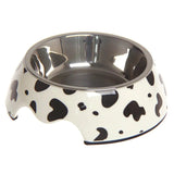 Gamelle Chien Anti - Dérapante en Acier Inoxydable - La Classe des Quatre Pattes - L Large / Couleur vache La classe des quatre pattes |