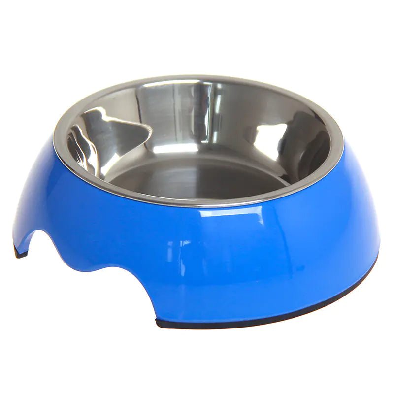 Gamelle Chien Anti - Dérapante en Acier Inoxydable - La Classe des Quatre Pattes - M / bleu marine La classe des quatre pattes |