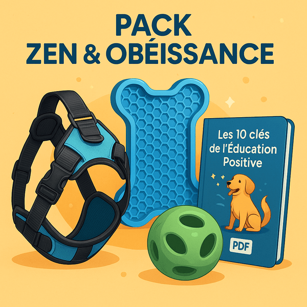 Pack Zen & Obéissance 🐾 – Harnais, Jouet, Tapis + Guide Offert - La classe des quatre pattes |