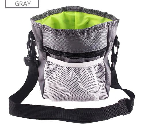 Sac de Taille Portable pour Entraînement de Chiens pour Fournitures pour Animaux - Gris La classe des quatre pattes |