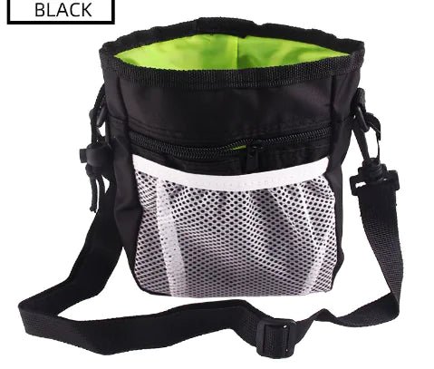 Sac de Taille Portable pour Entraînement de Chiens pour Fournitures pour Animaux - Noir La classe des quatre pattes |