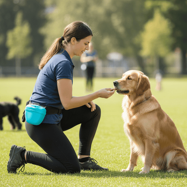 🐾 Sac d’Entraînement en Silicone – Idéal pour Viande & Friandises Humides - Bleu La classe des quatre pattes |