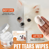 Yegbong Pet Wipes for Dogs and Cats Eye Cleaning Pads - A box of 60PCs La classe des quatre pattes |